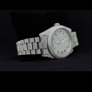 Iced out rolex